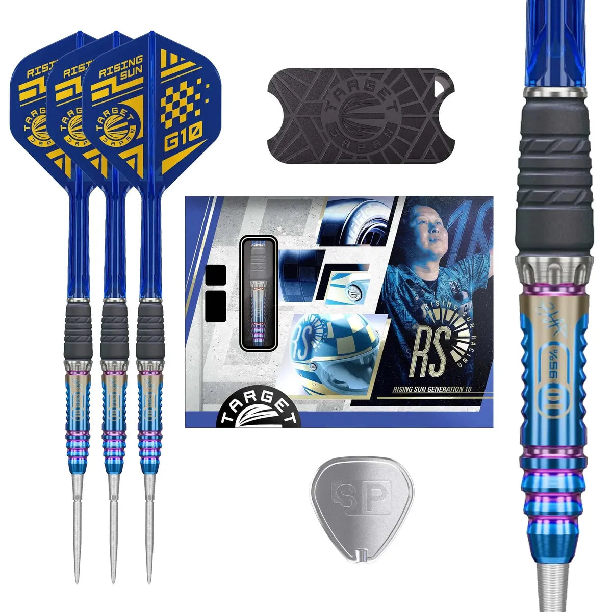 Target Japan Haruki Muramatsu Rising Sun G10 95% Tungsten Steel Tip Darts-4-23 GRAM-Premier Darts