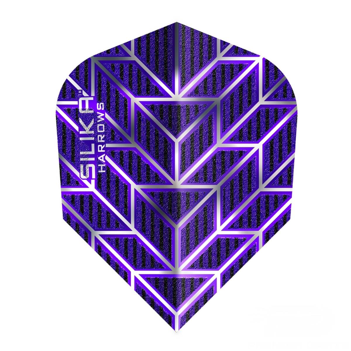 Harrows Monarch Silika Standard Flights-3-Purple-Premier Darts