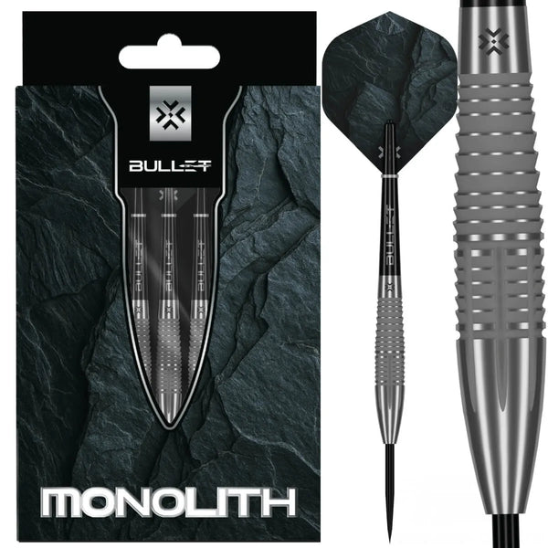 Bullet Monolith 90% Tungsten Steel Tip Darts-1-23 GRAM-Premier Darts
