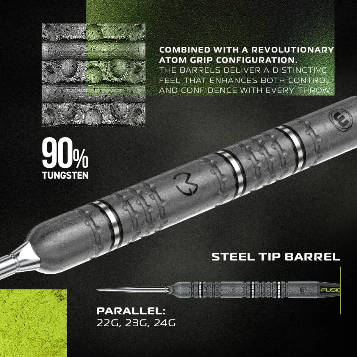 Winmau MVG Signature Edition SP 90% Steel Tip Darts-8-22 GRAM-Premier Darts