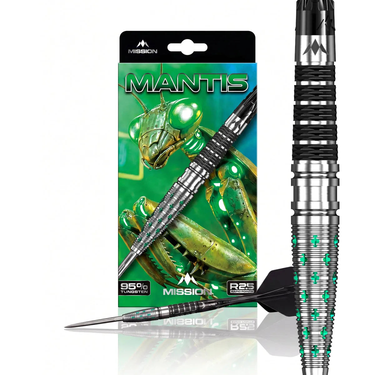 Mission Mantis R2.5 95% Tungsten Steel Tip Darts-3-22 GRAM-Premier Darts