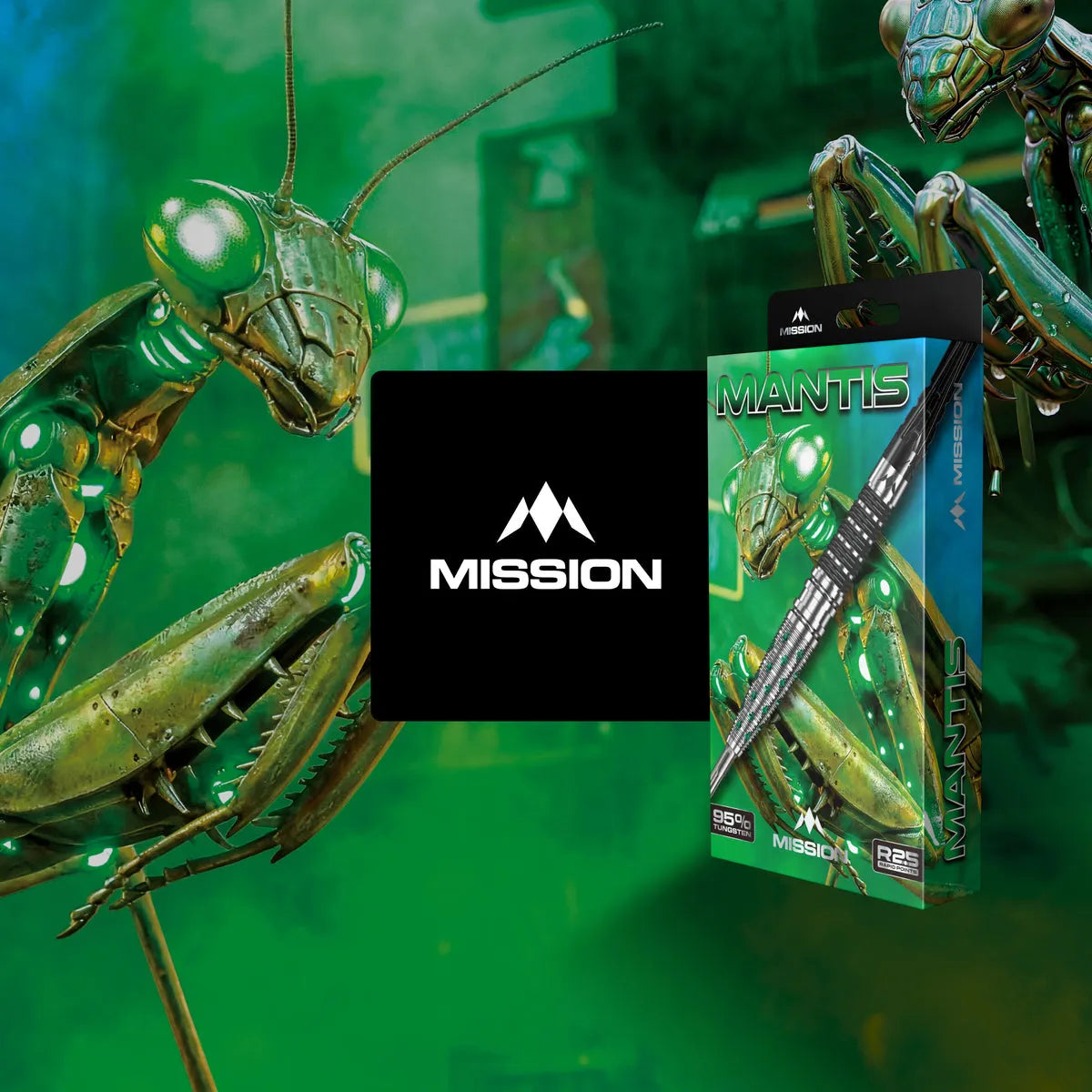 Mission Mantis R2.5 95% Tungsten Steel Tip Darts-9-22 GRAM-Premier Darts