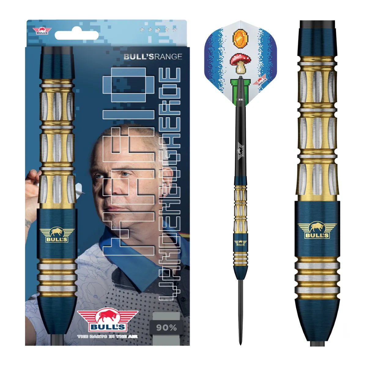 Bull's NL Mario Vandenbogaerde E3 90% Tungsten Steel Tip Darts-1-22 GRAM-Premier Darts