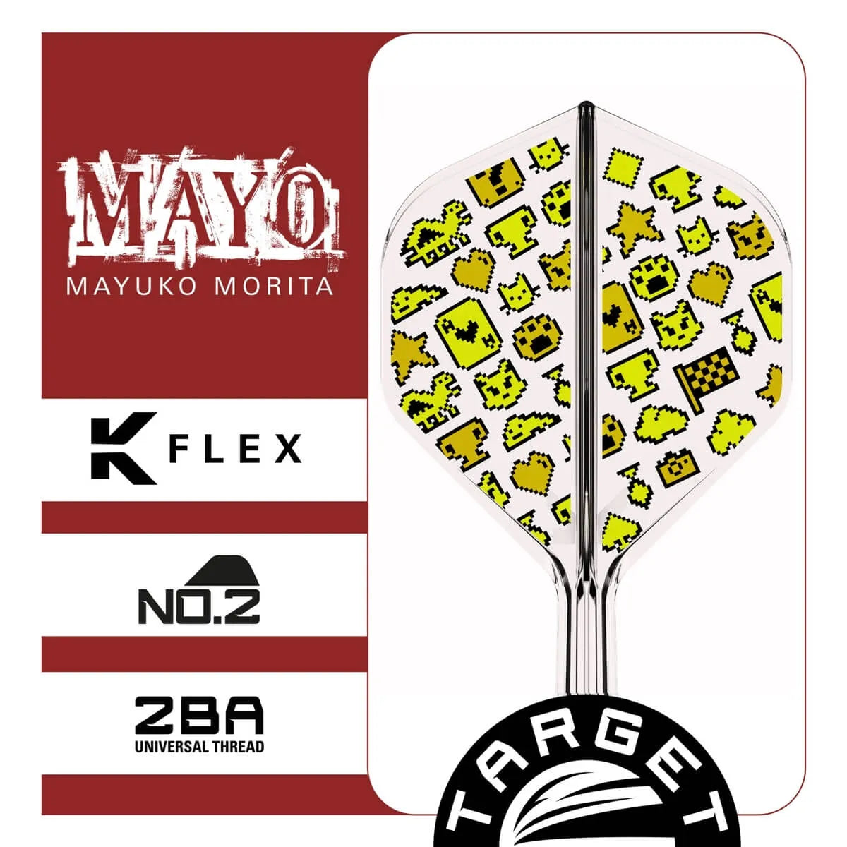 Target Japan Mayo K-Flex Flight System No2-3-Short-Premier Darts