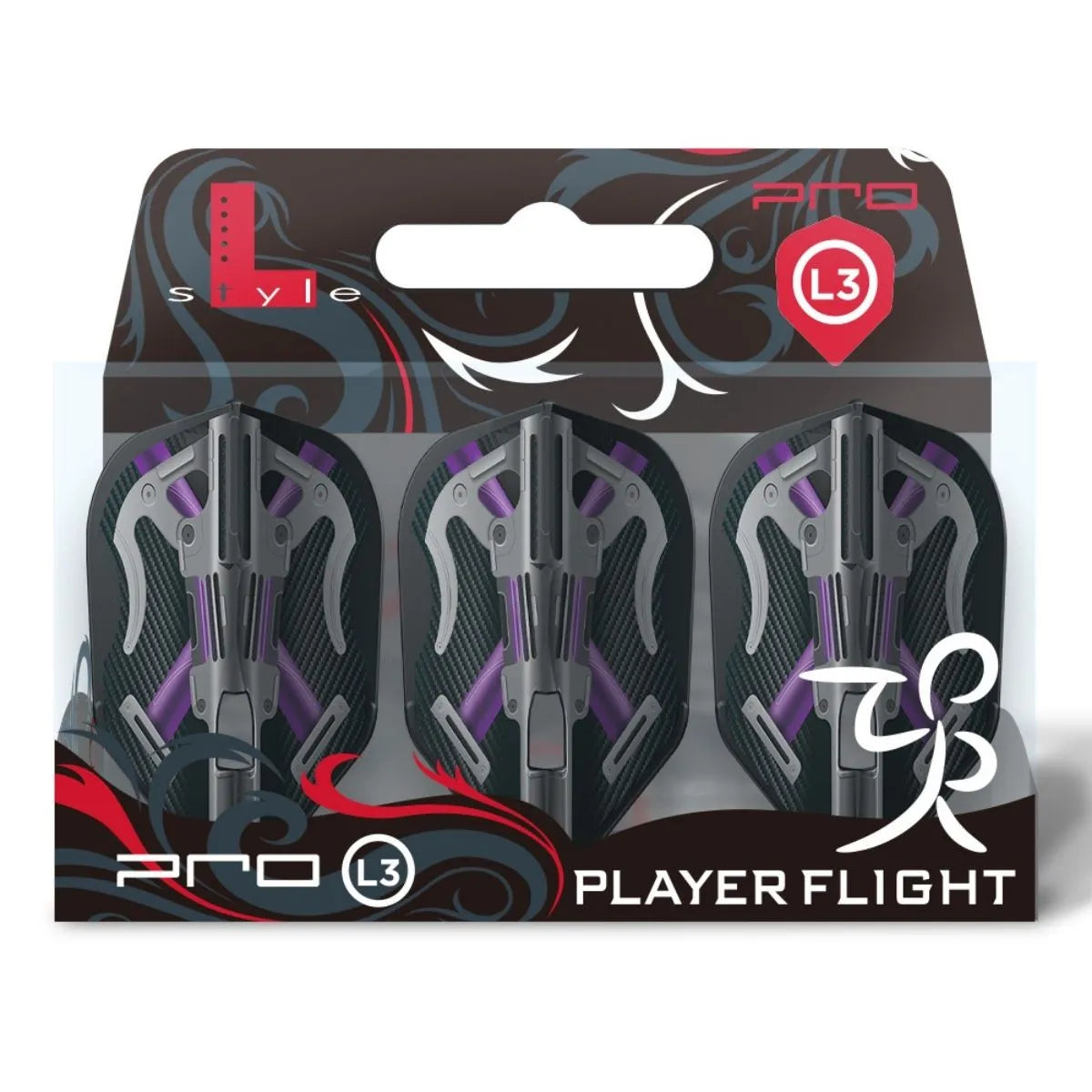 L-Style Darts L-Flight PRO L3 Mike Valentin V3 Black Flights
