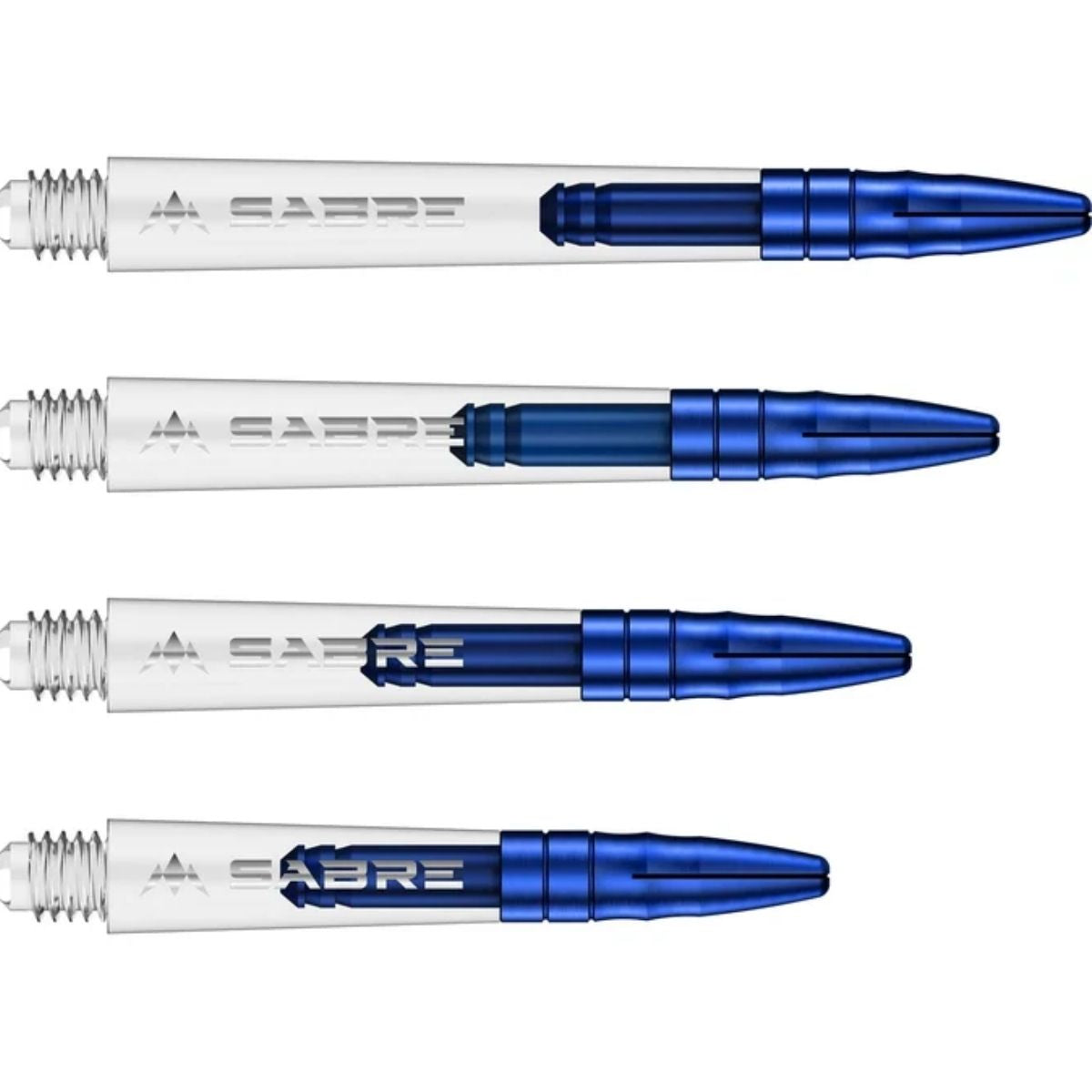 Mission Sabre Polycarbonate Shafts Clear - Blue Top