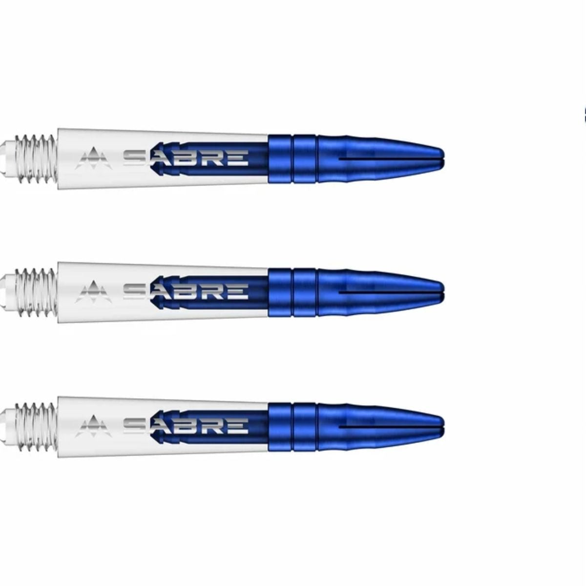 Mission Sabre Polycarbonate Shafts Clear - Blue Top