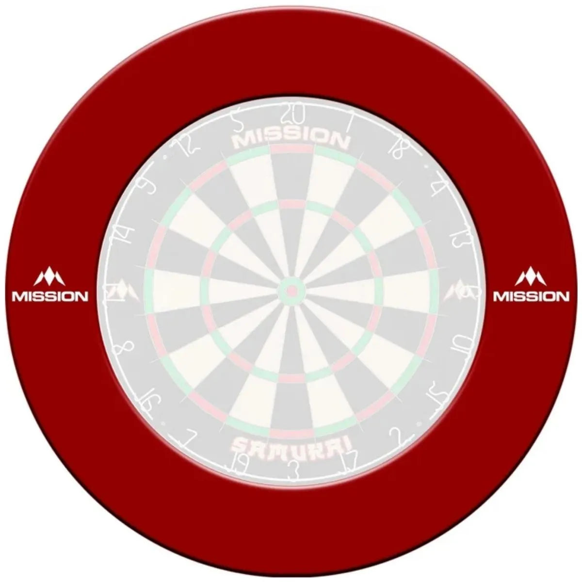 Mission Pro Heavy Duty With Logo Dartboard Surround-4-Red-Premier Darts