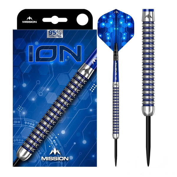 Mission ION 95% Tungsten Steel Tip Darts-1-22 GRAM-Premier Darts