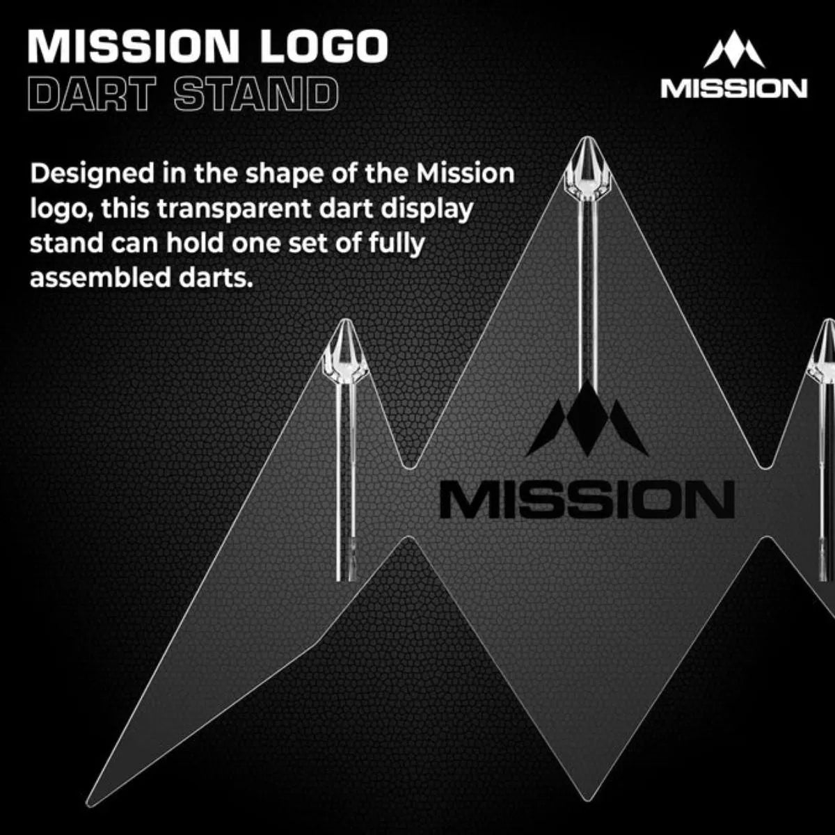 Mission Logo Acrylic Dart Stand-3-Premier Darts