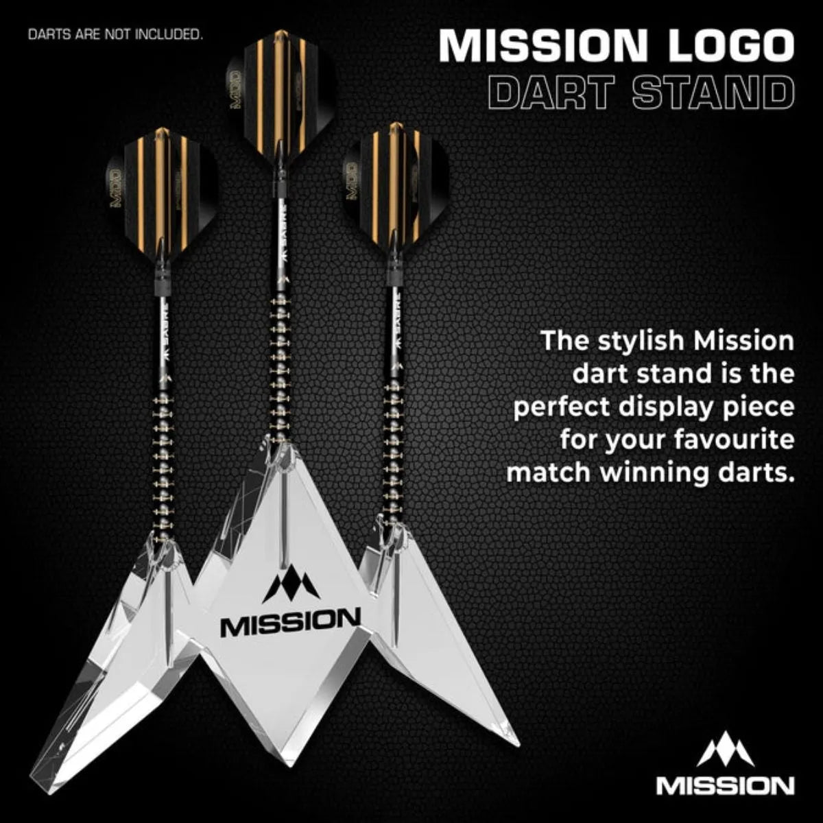 Mission Logo Acrylic Dart Stand-6-Premier Darts