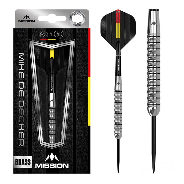 Mission Mike De Decker Brass Steel Tip Darts-1-20 GRAM-Premier Darts