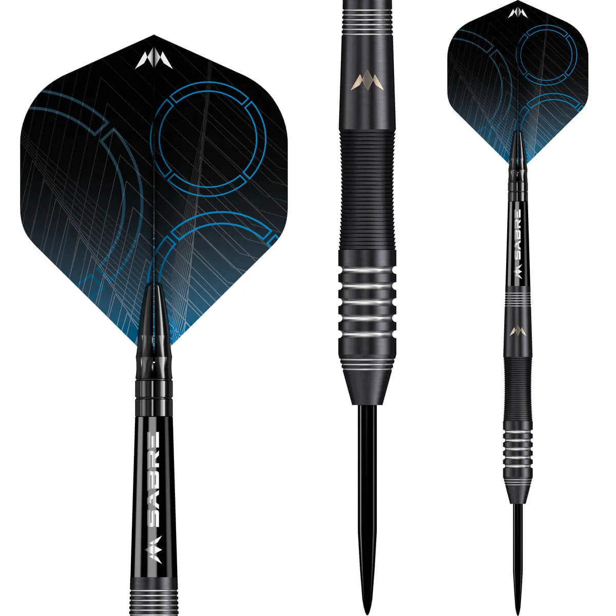 Mission Precision Black PVD 90% Tungsten Steel Tip Darts-3-23 GRAM-Premier Darts