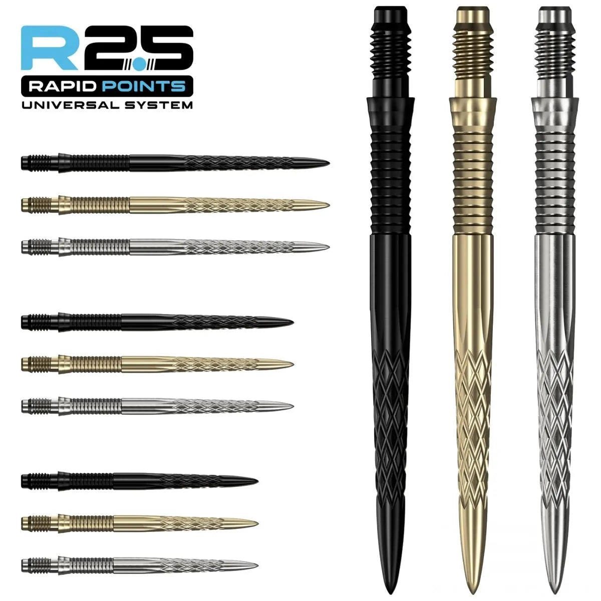 Mission R2.5 Rapid Dart Points - DSX-1-Black-30mm-Premier Darts