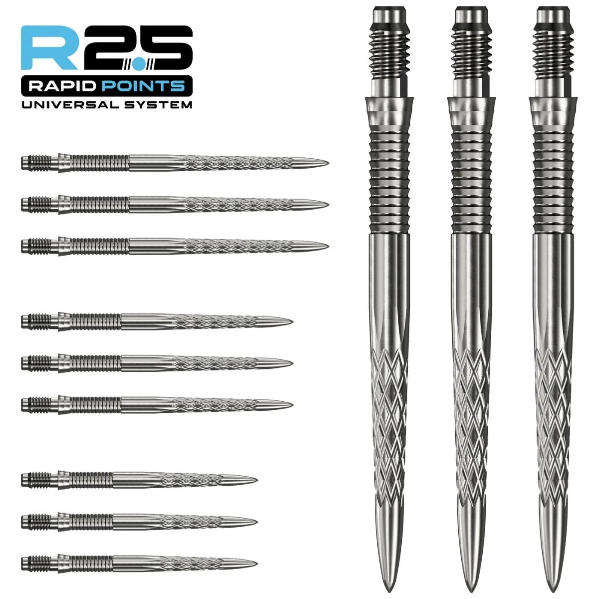 Mission R2.5 Rapid Dart Points - DSX-6-Silver-30mm-Premier Darts