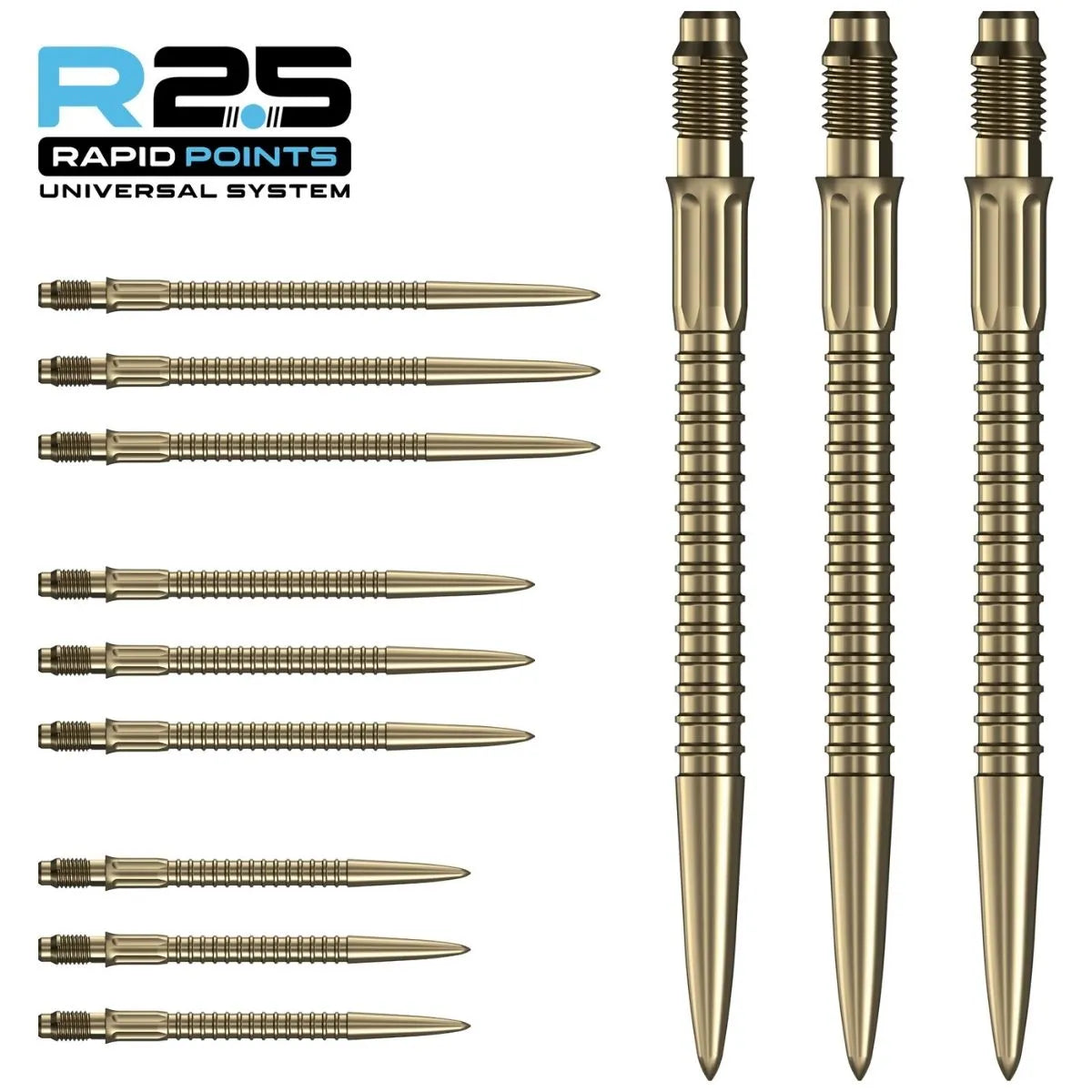 Mission R2.5 Rapid Dart Points - GV1-9-Gold-30mm-Premier Darts