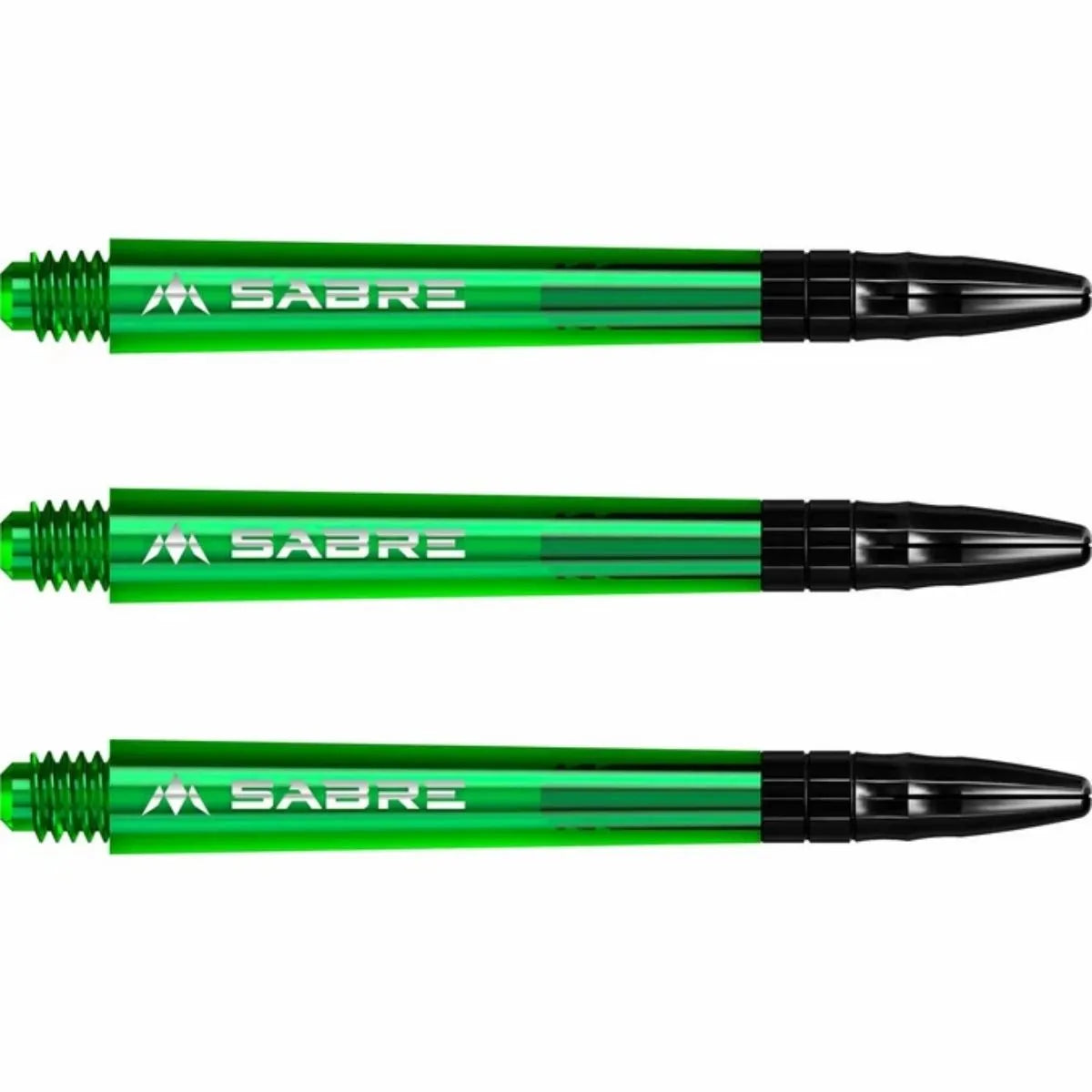 Mission Sabre Polycarbonate Shafts - Black Top-13-Green-Medium-Premier Darts