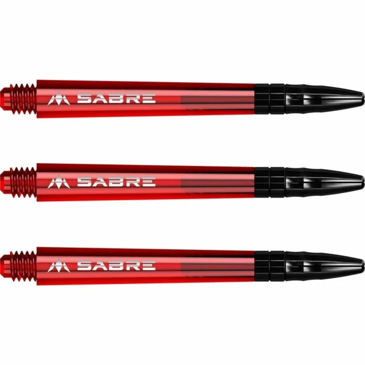 Mission Sabre Polycarbonate Shafts - Black Top-22-Red-Medium-Premier Darts