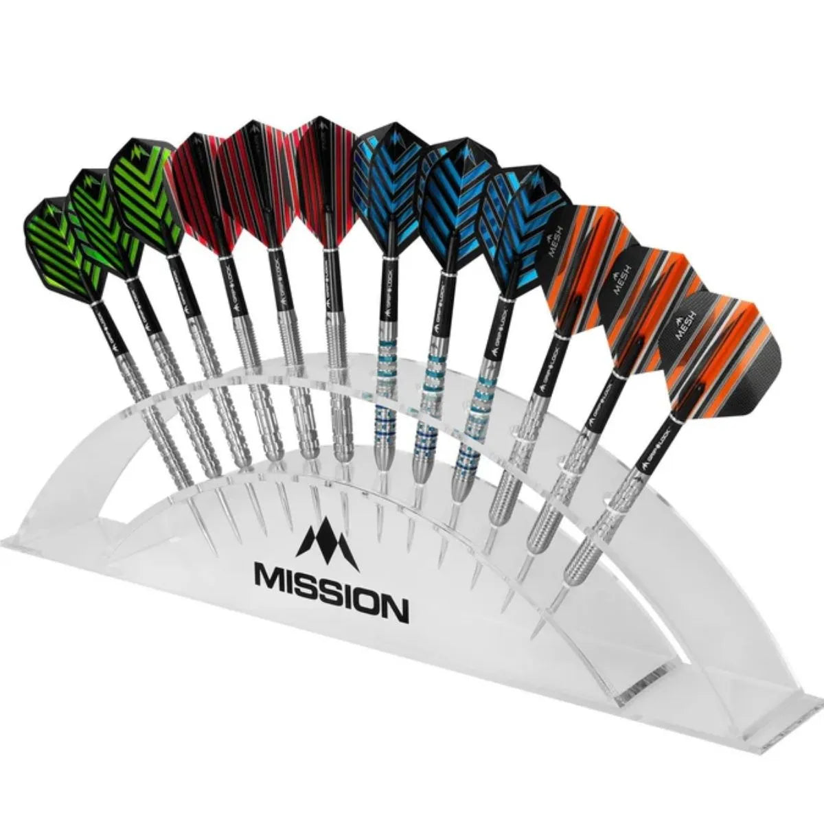 Mission Station 12 Acrylic Darts Display Arc-5-Clear-Premier Darts