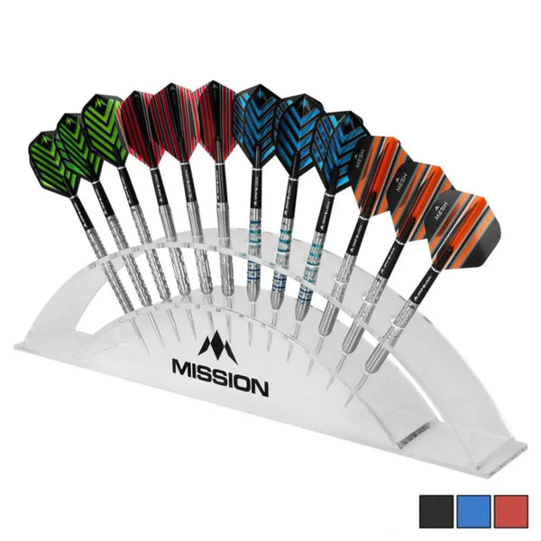 Mission Station 12 Acrylic Darts Display Arc-1-Black-Premier Darts