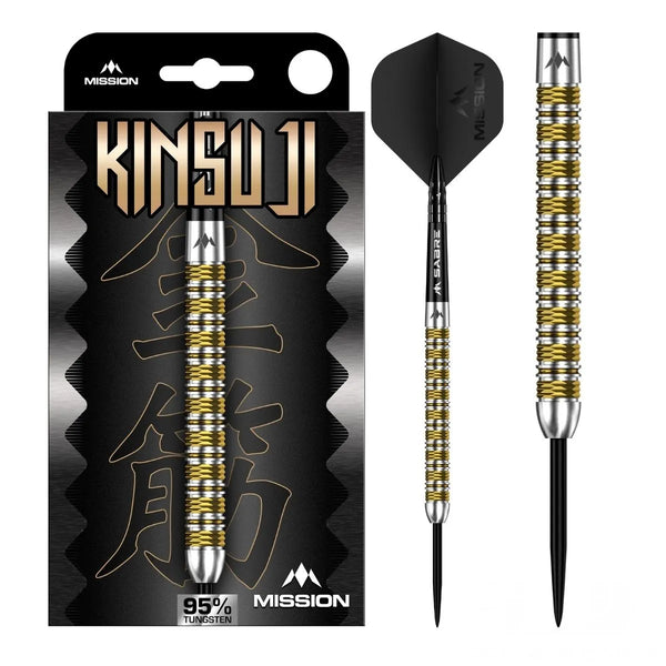 Mission Kinsuji 95% Tungsten Steel Tip Darts-1-22 GRAM-Premier Darts