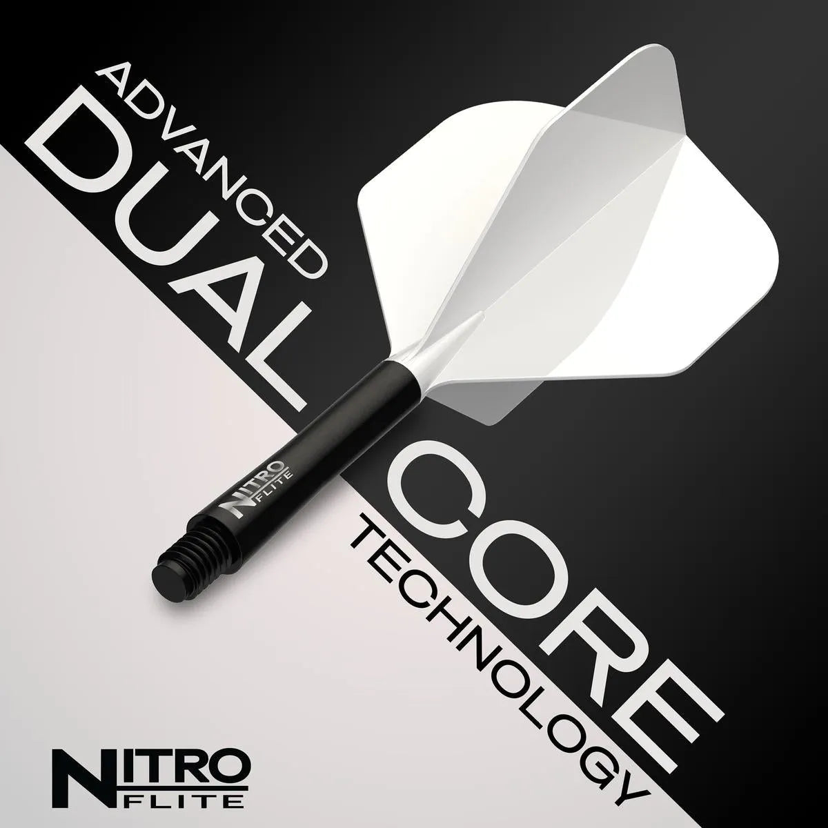 Red Dragon Nitro Flite - Integrated Flight and Shaft-74-Black-Short-Premier Darts
