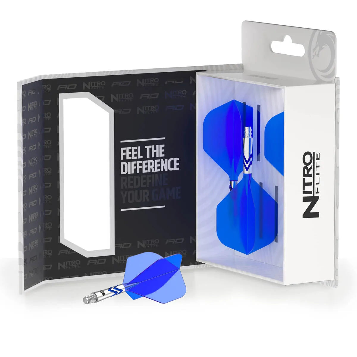 Red Dragon Gerwyn Price Nitro Flite Integrated Flight and Shaft-2-Short-Premier Darts