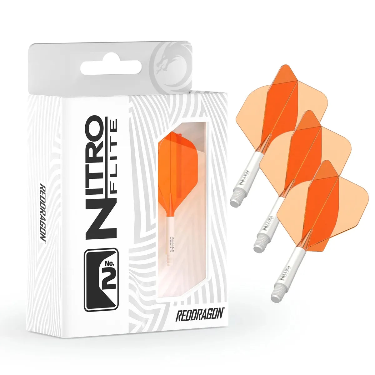 Red Dragon Nitro Flite - Integrated Flight and Shaft-65-Black-Short-Premier Darts