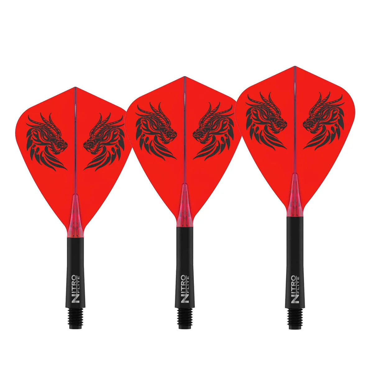 Red Dragon Jonny Clayton Kite Nitro Flite Integrated Flight and Shaft-4-Short-Premier Darts