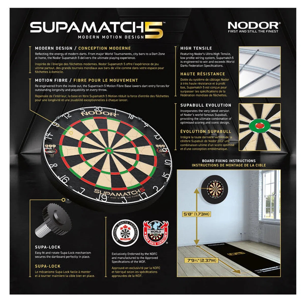 Nodor Supamatch 5 Professional Dartboard
