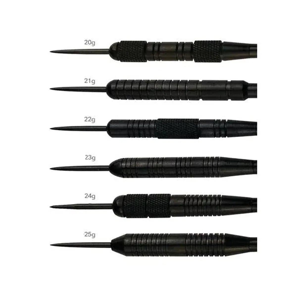 One80 Blaster Black Brass Steel Tip Darts