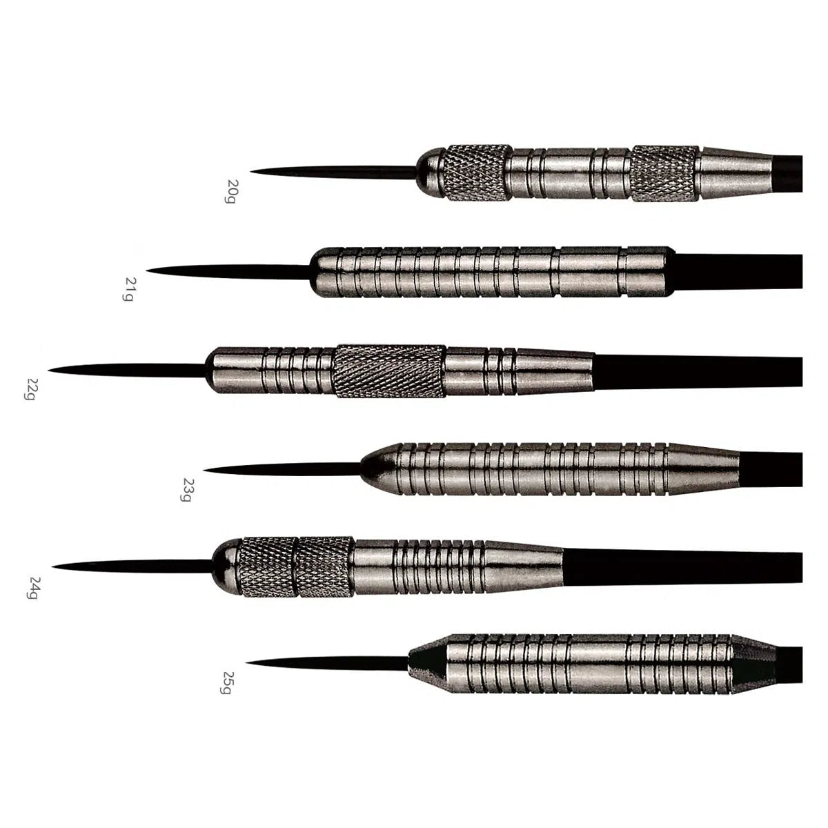 One80 Burst Nickel Plated Brass Steel Tip Darts