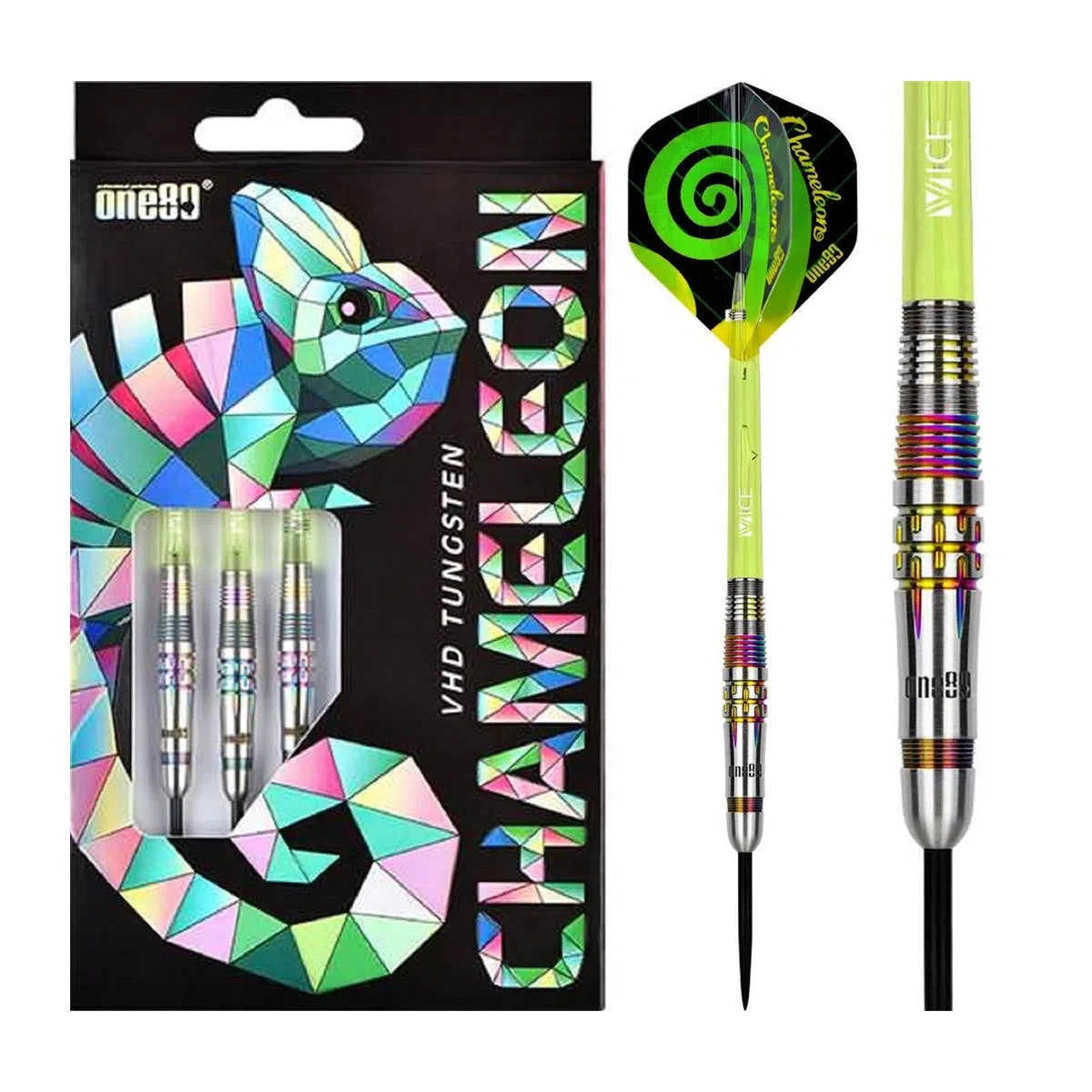 One80 Chameleon Aquamarine 90% Tungsten Steel Tip Darts
