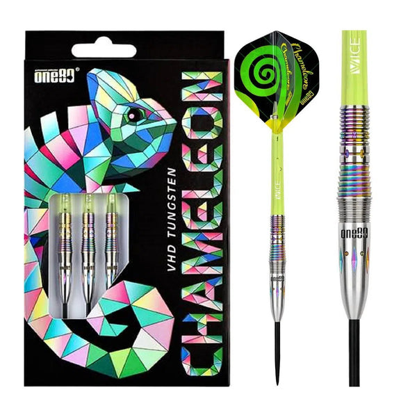 One80 Chameleon Ruby 90% Tungsten Steel Tip Darts-1-22 GRAM-Premier Darts
