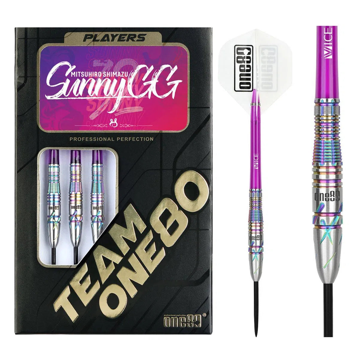 One80 Chameleon Sunny 90% Tungsten Steel Tip Darts