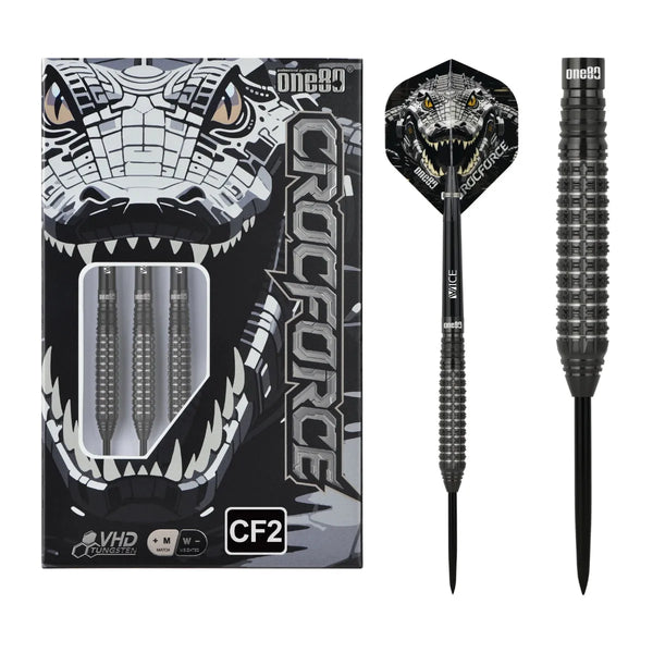 One80 Crocforce CF2 90% Tungsten Steel Tip Darts-1-22 GRAM-Premier Darts
