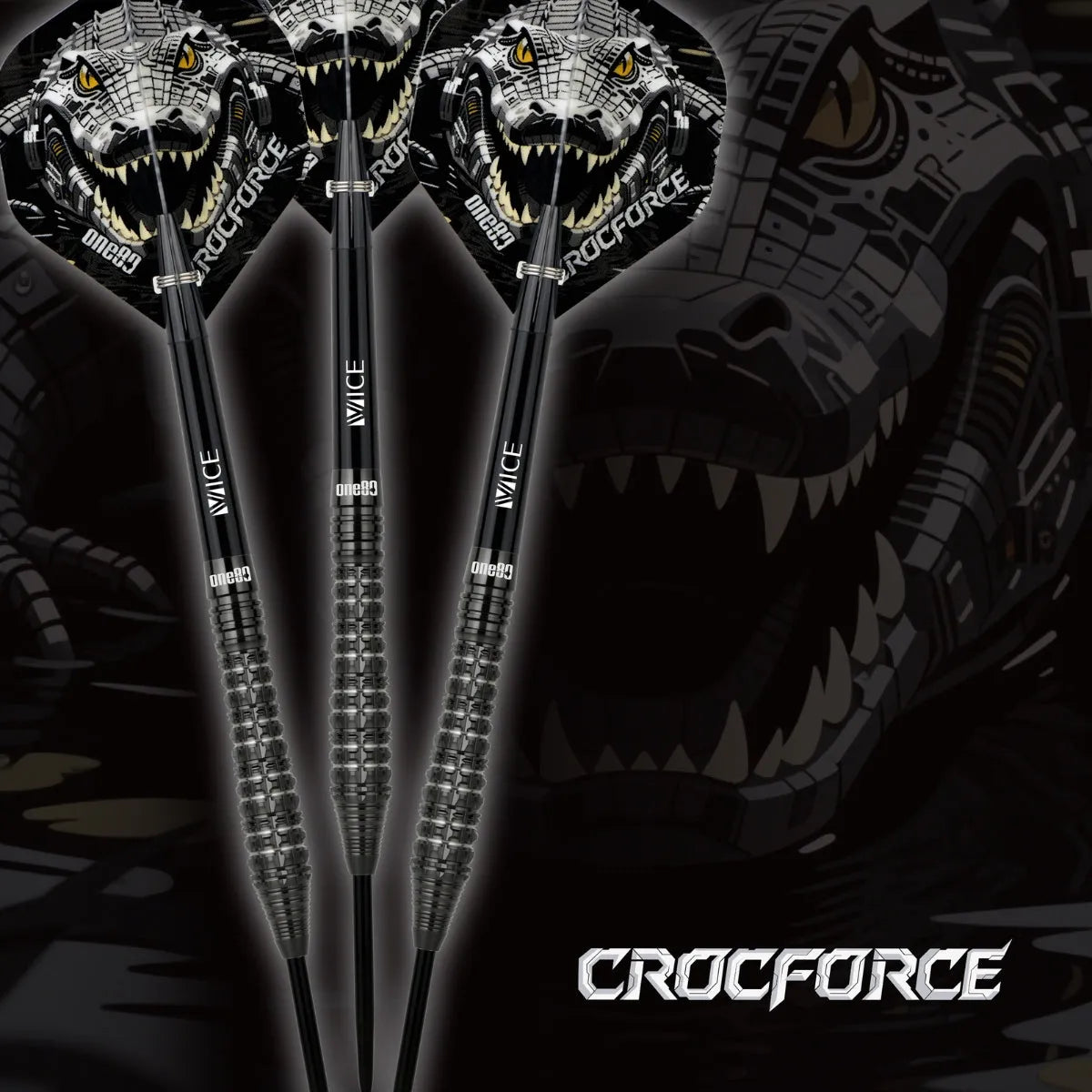 One80 Crocforce CF3 90% Tungsten Steel Tip Darts