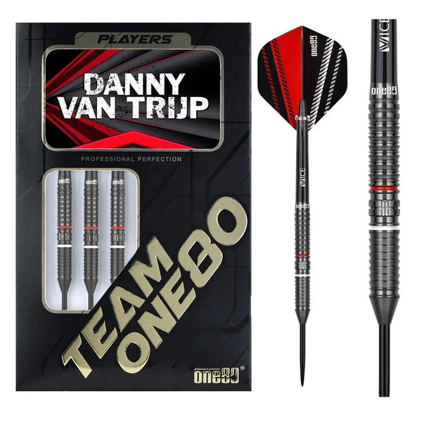 One80 Danny van Trijp 90% Tungsten Steel Tip Darts-1-24 GRAM-Premier Darts