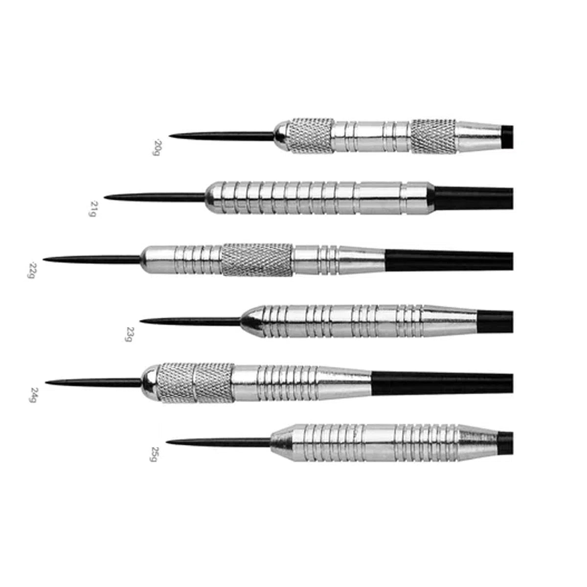 One80 Flash Nickel Plated Brass Steel Tip Darts