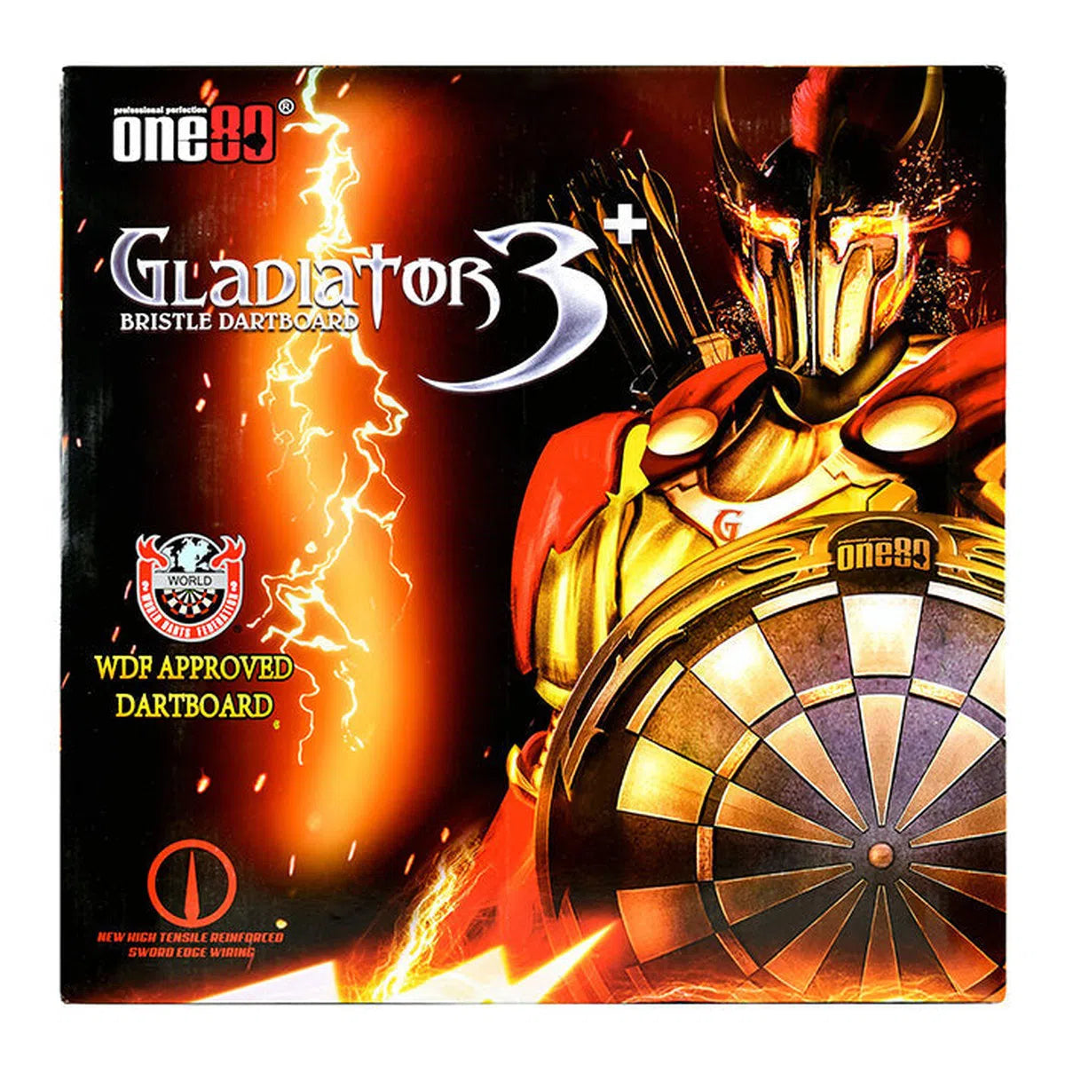 One80 Gladiator III Plus Dartboard With WDF Logo
