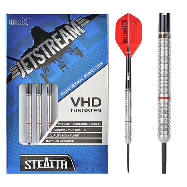 One80 Jetstream Stealth 90% Tungsten Steel Tip Darts-1-22 GRAM-Premier Darts