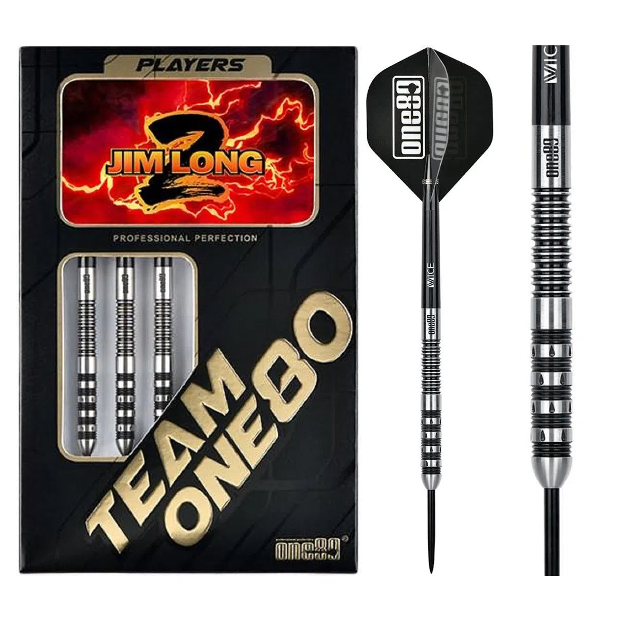 One80 Jim Long V2 90% Tungsten Steel Tip Darts