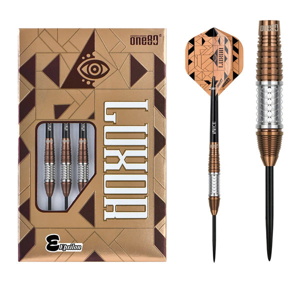 One80 Luxor Epsilon 90% Tungsten Steel Tip Darts-1-21 GRAM-Premier Darts