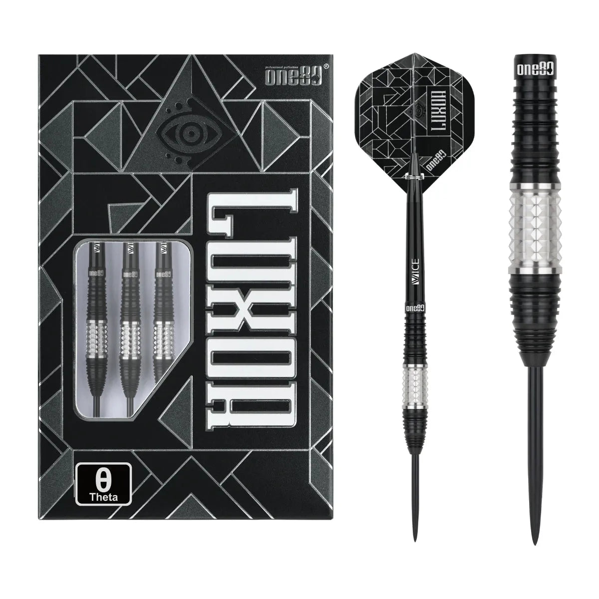 One80 Luxor II Theta 90% Tungsten Steel Tip Darts