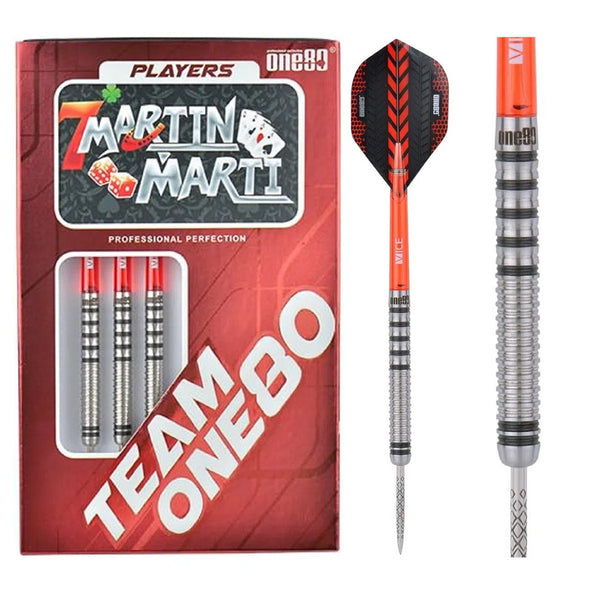 One80 Martin Marti 90% Tungsten Steel Tip Darts-1-21 GRAM-Premier Darts