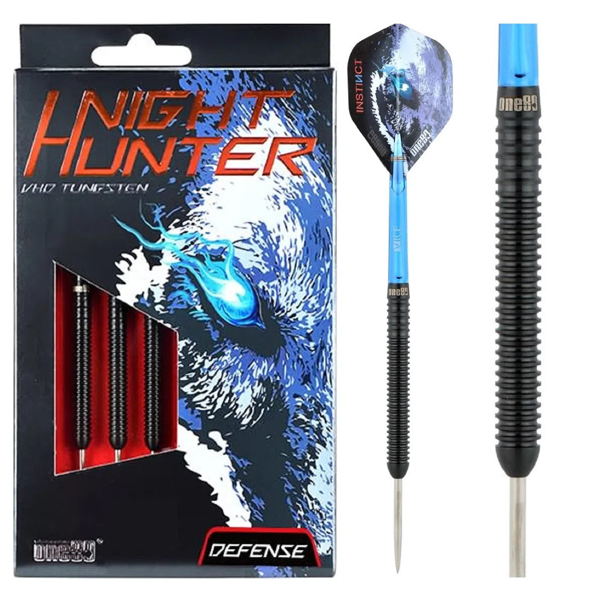 One80 Night Hunter Defense 90% Tungsten Steel Tip Darts