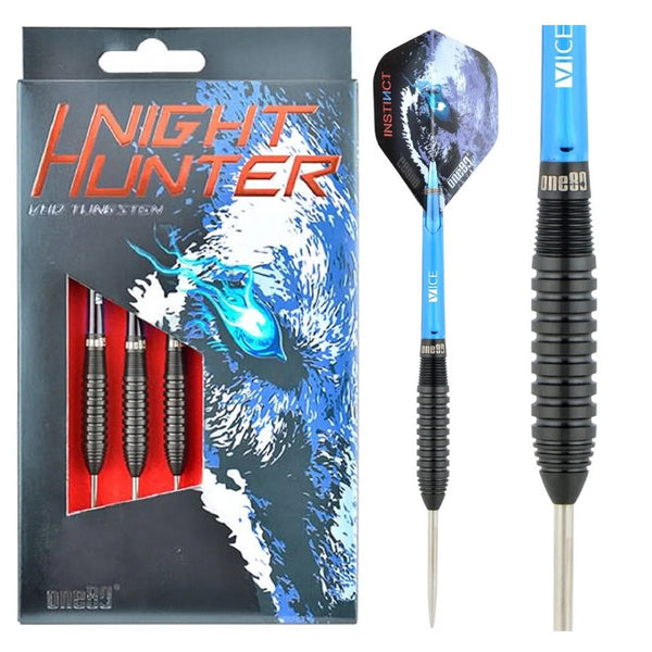 One80 Night Hunter Sting 90% Tungsten Steel Tip Darts-1-22 GRAM-Premier Darts