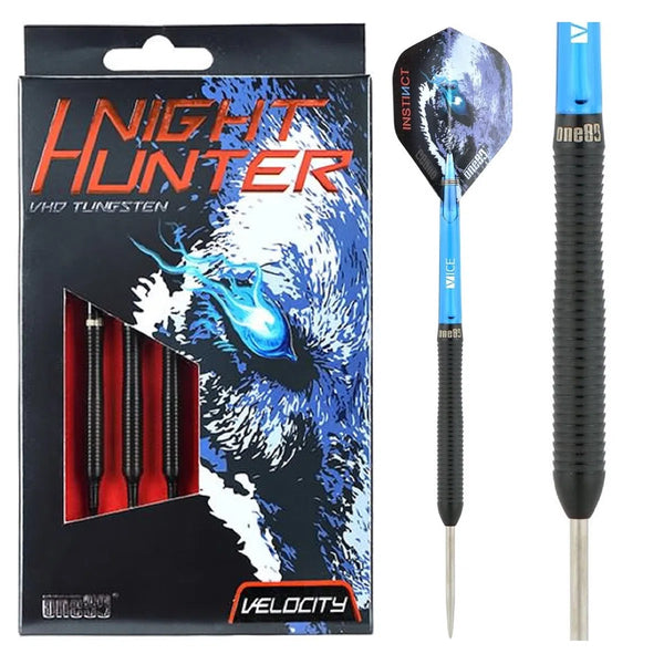 One80 Night Hunter Velocity 90% Tungsten Steel Tip Darts-1-22 GRAM-Premier Darts