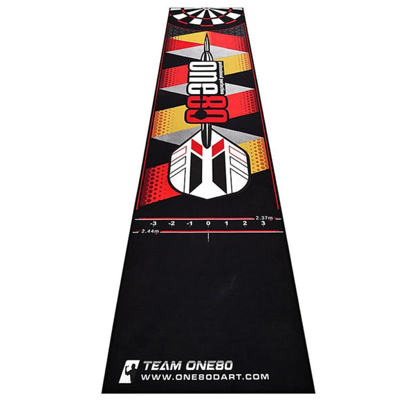 One80 Poly Dart Mat - Logo Incl. Oche Tape-1-Premier Darts