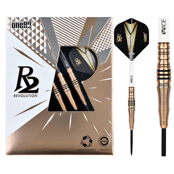 One80 Re-surge (R2 Interchange) 90% Tungsten Steel Tip Darts-1-22 GRAM-Premier Darts